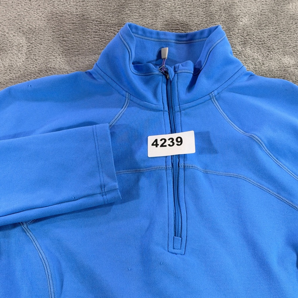 Nike ACG Pullover Women Size M Blue Dri-FIT Quarter Zip Activewear Top